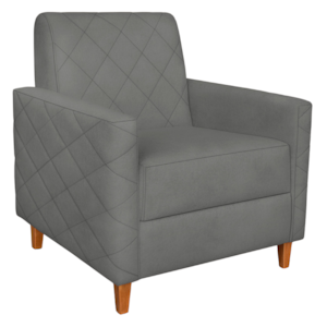 Poltrona Decorativa Paris 78 cm Veludo 2938 Ezz