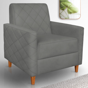 Poltrona Decorativa Paris 78 cm Veludo 2938 Ezz