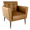 Poltrona Decorativa Pes Palito Cancun Corino Frankfurt Whisk Milani Store
