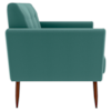 Poltrona Decorativa Pes Palito Cancun Veludo Deluxe Verde Milani Store