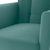 Poltrona Decorativa Pes Palito Cancun Veludo Deluxe Verde Milani Store