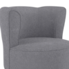 Poltrona Decorativa Pes Palito Savana Boucle Cinza Milani Store