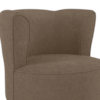 Poltrona Decorativa Pes Palito Savana Boucle Marrom Milani Store