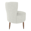 Poltrona Decorativa Pes Palito Savana Boucle Natural Milani Store