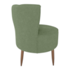Poltrona Decorativa Pes Palito Savana Boucle Oliva Milani Store
