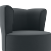 Poltrona Decorativa Pes Palito Savana Veludo Cinza Milani Store
