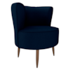 Poltrona Decorativa Pes Palito Savana Veludo Light Azul Milani Store