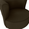 Poltrona Decorativa Pes Palito Savana Veludo Light Marrom Milani Store