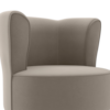 Poltrona Decorativa Pes Palito Savana Veludo Marrom Claro Milani Store