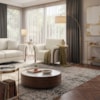 Poltrona Decorativa Royal Base Madeira Boucle TCE 1010 MOLL