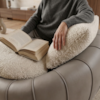 Poltrona Decorativa Safira Base Giratoria Boucle E Courino TCE 1010 TCS 726 MOLL