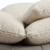 Poltrona Decorativa Safira Base Giratoria Boucle E Courino TCE 1010 TCS 726 MOLL