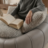 Poltrona Decorativa Safira Base Giratoria Boucle E Courino TCE 1018 TCS 726 MOLL