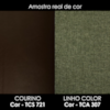 Poltrona Decorativa Safira Base Giratoria Linho Color Trend E Courino TCA 307 TCS 721 MOLL