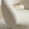 Poltrona Decorativa Topazio Base Giratoria Boucle TCE 1010 MOLL