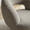Poltrona Decorativa Topazio Base Giratoria Boucle TCE 1018 MOLL