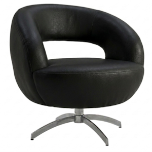 Poltrona Decorativa Topazio Base Giratoria Courino TCS 724 MOLL