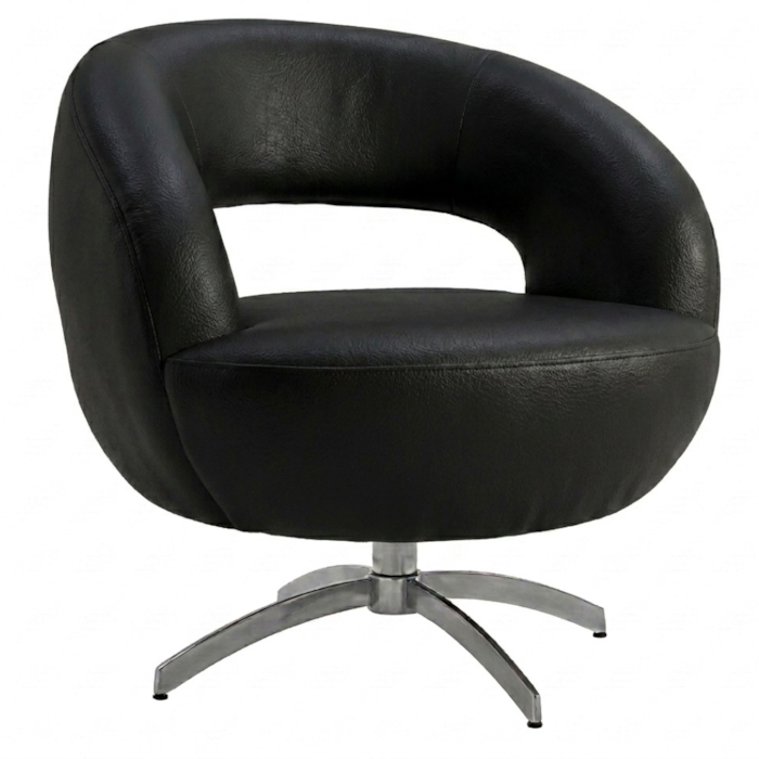 Poltrona Decorativa Topazio Base Giratoria Courino TCS 724 MOLL