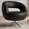 Poltrona Decorativa Topazio Base Giratoria Courino TCS 724 MOLL