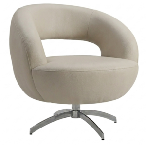 Poltrona Decorativa Topazio Base Giratoria Courino TCS 725 MOLL