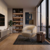 Poltrona Decorativa Topazio Base Giratoria Courino TCS 725 MOLL