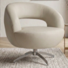 Poltrona Decorativa Topazio Base Giratoria Courino TCS 725 MOLL