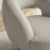 Poltrona Decorativa Topazio Base Giratoria Courino TCS 725 MOLL