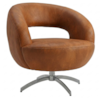 Poltrona Decorativa Topazio Base Giratoria Courino TCS 727 MOLL