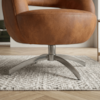 Poltrona Decorativa Topazio Base Giratoria Courino TCS 727 MOLL