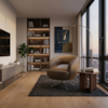 Poltrona Decorativa Topazio Base Giratoria Courino TCS 729 MOLL