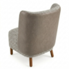 Poltrona Decorativa Verso Pes Madeira Boucle E Courino TCE 1018 TCS 726 MOLL