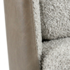 Poltrona Decorativa Verso Pes Madeira Boucle E Courino TCE 1018 TCS 726 MOLL