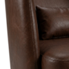 Poltrona Decorativa Verso Pes Madeira Courino TCS 721 MOLL