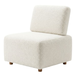 Poltrona Modular Block Pes Madeira Boucle TCE 1010 MOLL
