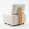 Poltrona Modular Block Pes Madeira Boucle TCE 1010 MOLL