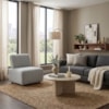 Poltrona Modular Block Pes Madeira Boucle TCE 1018 MOLL