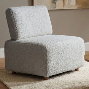 Poltrona Modular Block Pes Madeira Boucle TCE 1018 MOLL