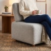 Poltrona Modular Block Pes Madeira Boucle TCE 1018 MOLL