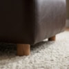 Poltrona Modular Block Pes Madeira Courino TCS 721 MOLL