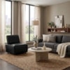 Poltrona Modular Block Pes Madeira Courino TCS 724 MOLL
