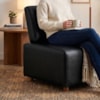 Poltrona Modular Block Pes Madeira Courino TCS 724 MOLL