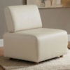 Poltrona Modular Block Pes Madeira Courino TCS 725 MOLL