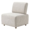 Poltrona Modular Block Pes Madeira Linho TCS 701 MOLL