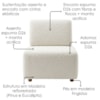 Poltrona Modular e Puff Block Pes Madeira Boucle TCE 1010 MOLL