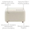 Poltrona Modular e Puff Block Pes Madeira Boucle TCE 1010 MOLL
