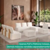 Poltrona Modular e Puff Block Pes Madeira Boucle TCE 1010 MOLL