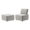 Poltrona Modular e Puff Block Pes Madeira Boucle TCE 1018 MOLL
