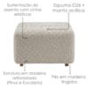 Poltrona Modular e Puff Block Pes Madeira Boucle TCE 1018 MOLL
