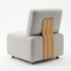 Poltrona Modular e Puff Block Pes Madeira Boucle TCE 1018 MOLL
