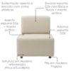 Poltrona Modular e Puff Block Pes Madeira Courino TCS 725 MOLL